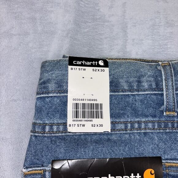 VTG Carhartt Relaxed Fit Denim Jeans Men’s Size 52x30 B17STW Deadstock NWT - Picture 2 of 11